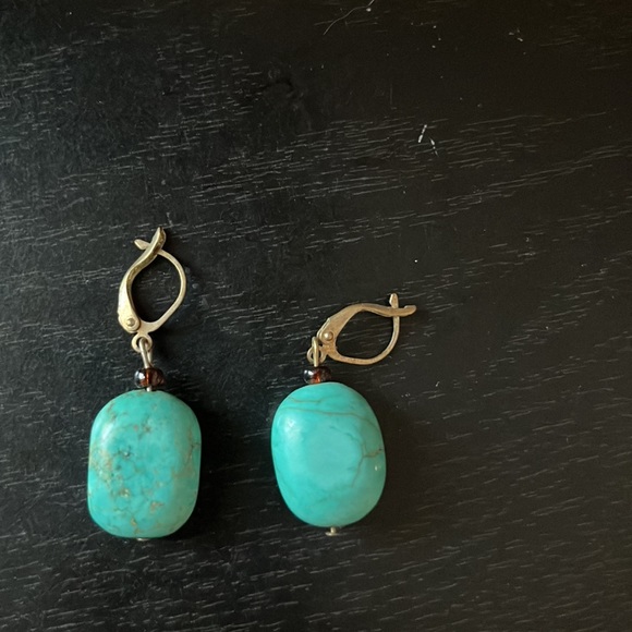 Beautiful turquoise earrings - Picture 3 of 4
